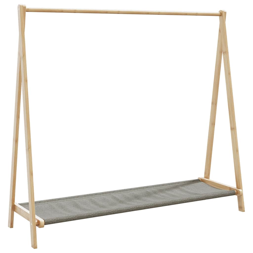 Κρεμάστρα Ρούχων με Ράφια 106x34x102 εκ. Μπαμπού - Pakobazaar
