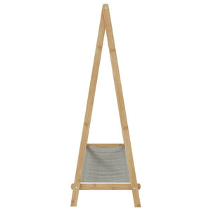 Κρεμάστρα Ρούχων με Ράφια 106x34x102 εκ. Μπαμπού - Pakobazaar