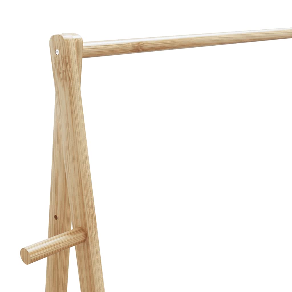 Κρεμάστρα Ρούχων με Ράφια 96x45,5x150,5 εκ. Μπαμπού - Pakobazaar