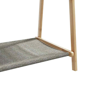 Κρεμάστρα Ρούχων με Ράφια 96x45,5x150,5 εκ. Μπαμπού - Pakobazaar
