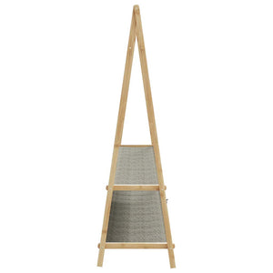 Κρεμάστρα Ρούχων με Ράφια 132x45,5x150,5 εκ. Μπαμπού