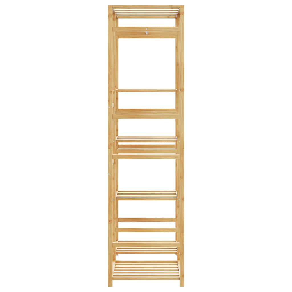 Ράφι Ρούχων με Ράφια 100x50x184,5 εκ. από Μπαμπού - Pakobazaar