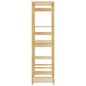 Ράφι Ρούχων με Ράφια 100x50x184,5 εκ. από Μπαμπού - Pakobazaar