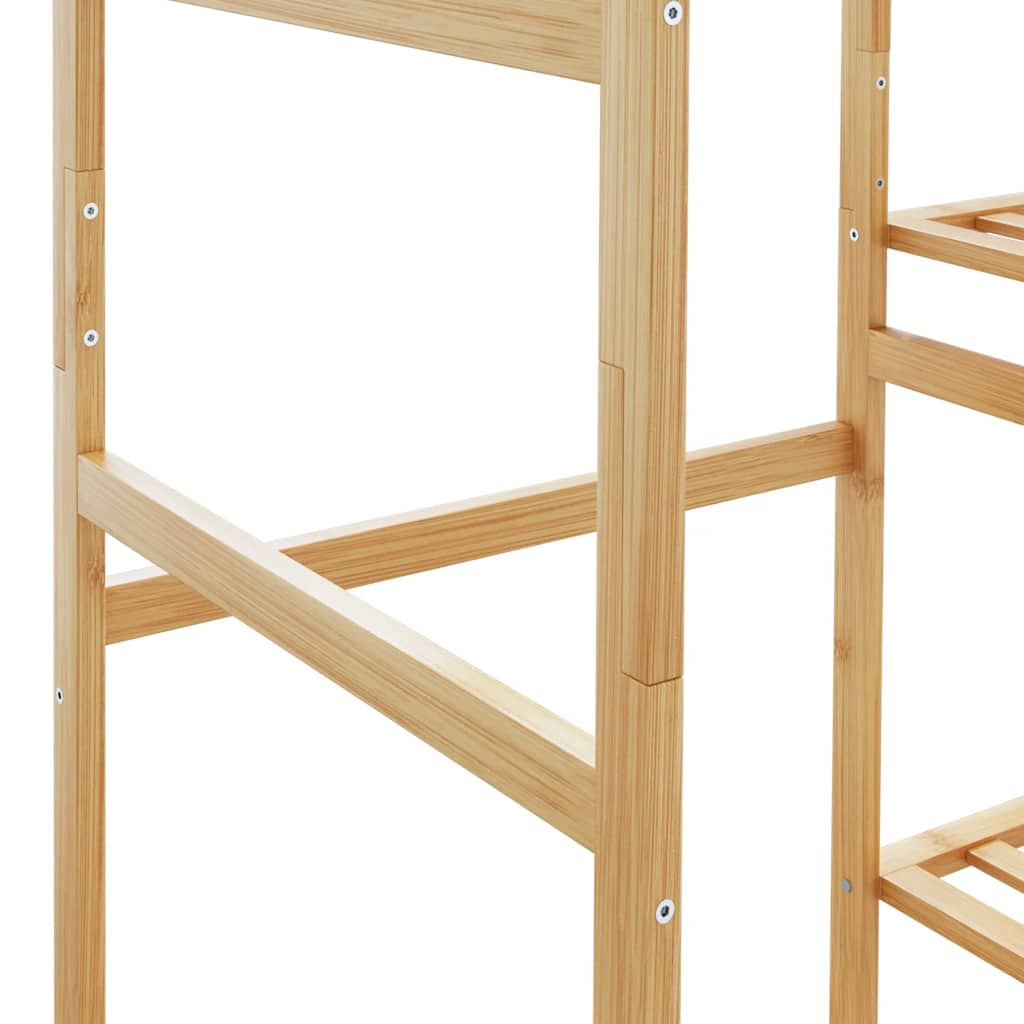 Ράφι Ρούχων με Ράφια 100x50x184,5 εκ. από Μπαμπού - Pakobazaar