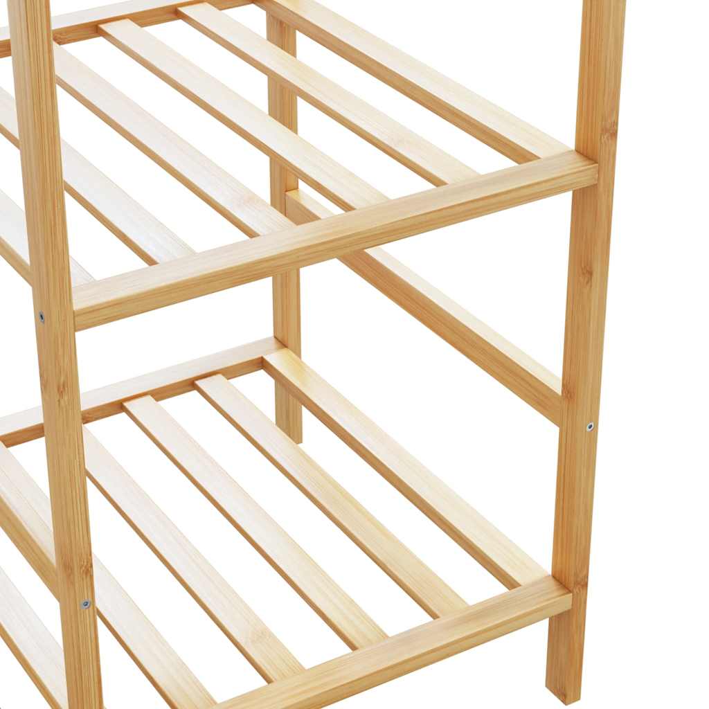 Ράφι Ρούχων με Ράφια 100x50x184,5 εκ. από Μπαμπού - Pakobazaar