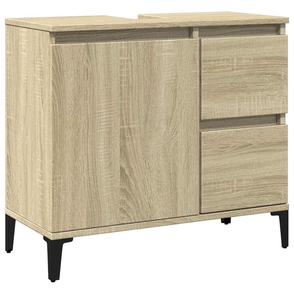 Ντουλάπι Μπάνιου Sonoma Δρυς 65x33x60 εκ. Επεξεργασμένο Ξύλο