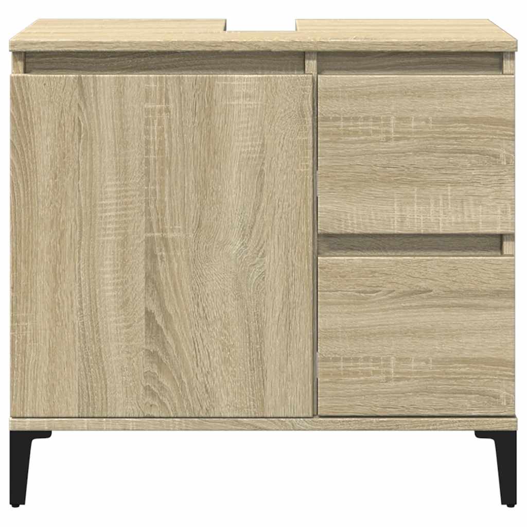 Ντουλάπι Μπάνιου Sonoma Δρυς 65x33x60 εκ. Επεξεργασμένο Ξύλο