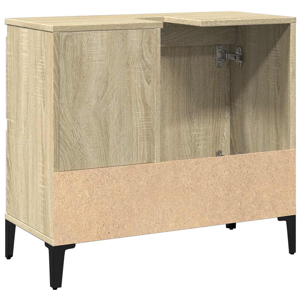 Ντουλάπι Μπάνιου Sonoma Δρυς 65x33x60 εκ. Επεξεργασμένο Ξύλο