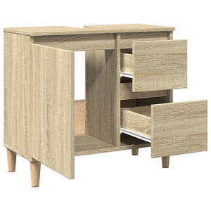 Ντουλάπι Μπάνιου Sonoma Δρυς 65x33x60 εκ. Επεξεργασμένο Ξύλο
