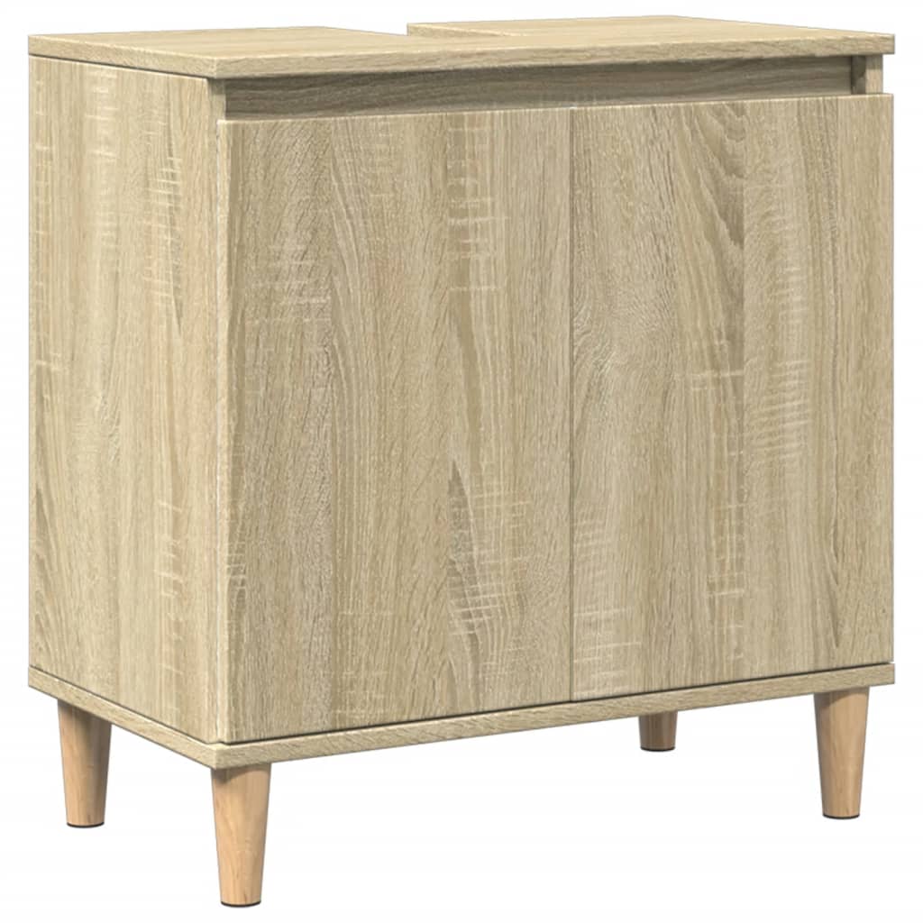Ντουλάπι Νιπτήρα Sonoma Δρυς 58x33x60 εκ. Επεξεργασμένο Ξύλο