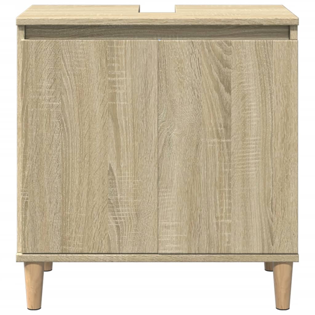 Ντουλάπι Νιπτήρα Sonoma Δρυς 58x33x60 εκ. Επεξεργασμένο Ξύλο