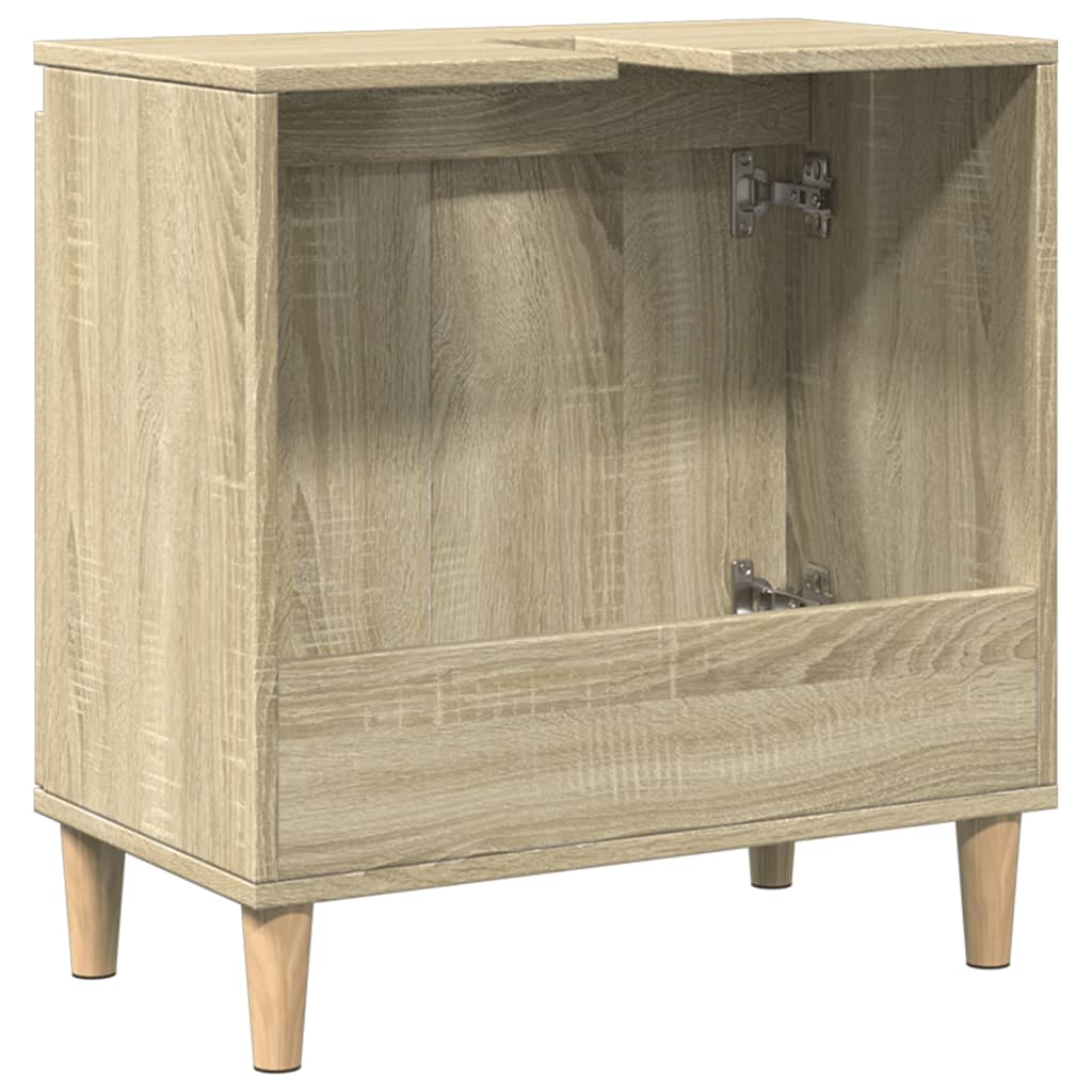 Ντουλάπι Νιπτήρα Sonoma Δρυς 58x33x60 εκ. Επεξεργασμένο Ξύλο