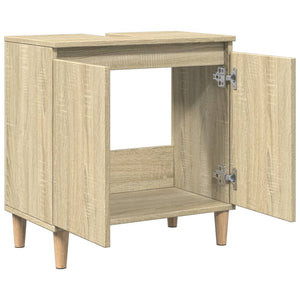 Ντουλάπι Νιπτήρα Sonoma Δρυς 58x33x60 εκ. Επεξεργασμένο Ξύλο
