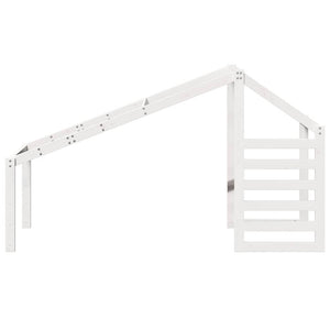 Οροφή Κρεβατιού Παιδική Λευκό 188x82x113 εκ. Μασίφ Ξύλο Πεύκου