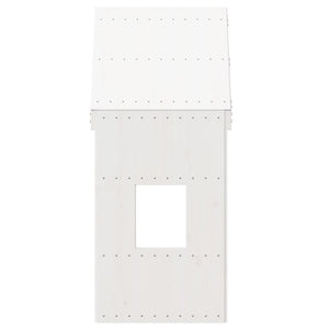 Οροφή Κρεβατιού Παιδική Λευκό 60x89x134,5 εκ. Μασίφ Ξύλο Πεύκου
