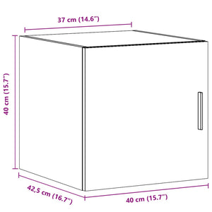 Ντουλάπι Τοίχου Sonoma Δρυς 40x42,5x40 εκ. Επεξεργασμένο Ξύλο - Pakobazaar
