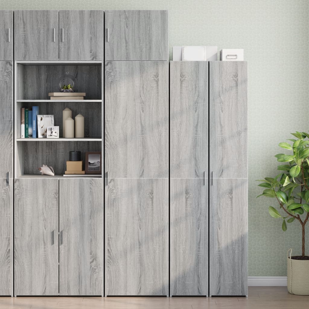 Ντουλάπι Τοίχου Γκρι Sonoma 50x42,5x40 εκ. Επεξεργασμένο Ξύλο
