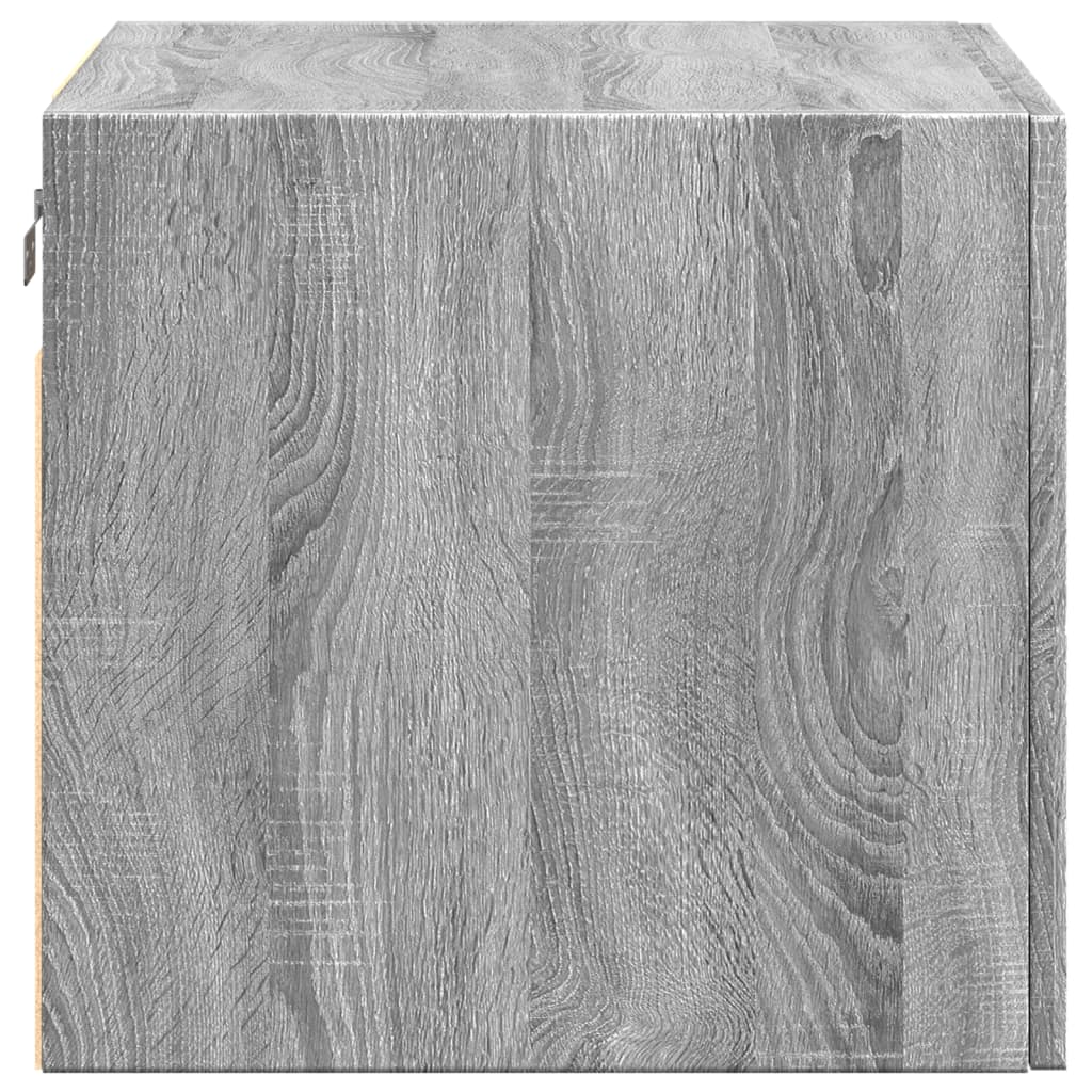Ντουλάπι Τοίχου Γκρι Sonoma 50x42,5x40 εκ. Επεξεργασμένο Ξύλο