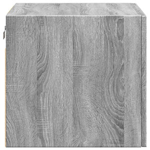 Ντουλάπι Τοίχου Γκρι Sonoma 50x42,5x40 εκ. Επεξεργασμένο Ξύλο