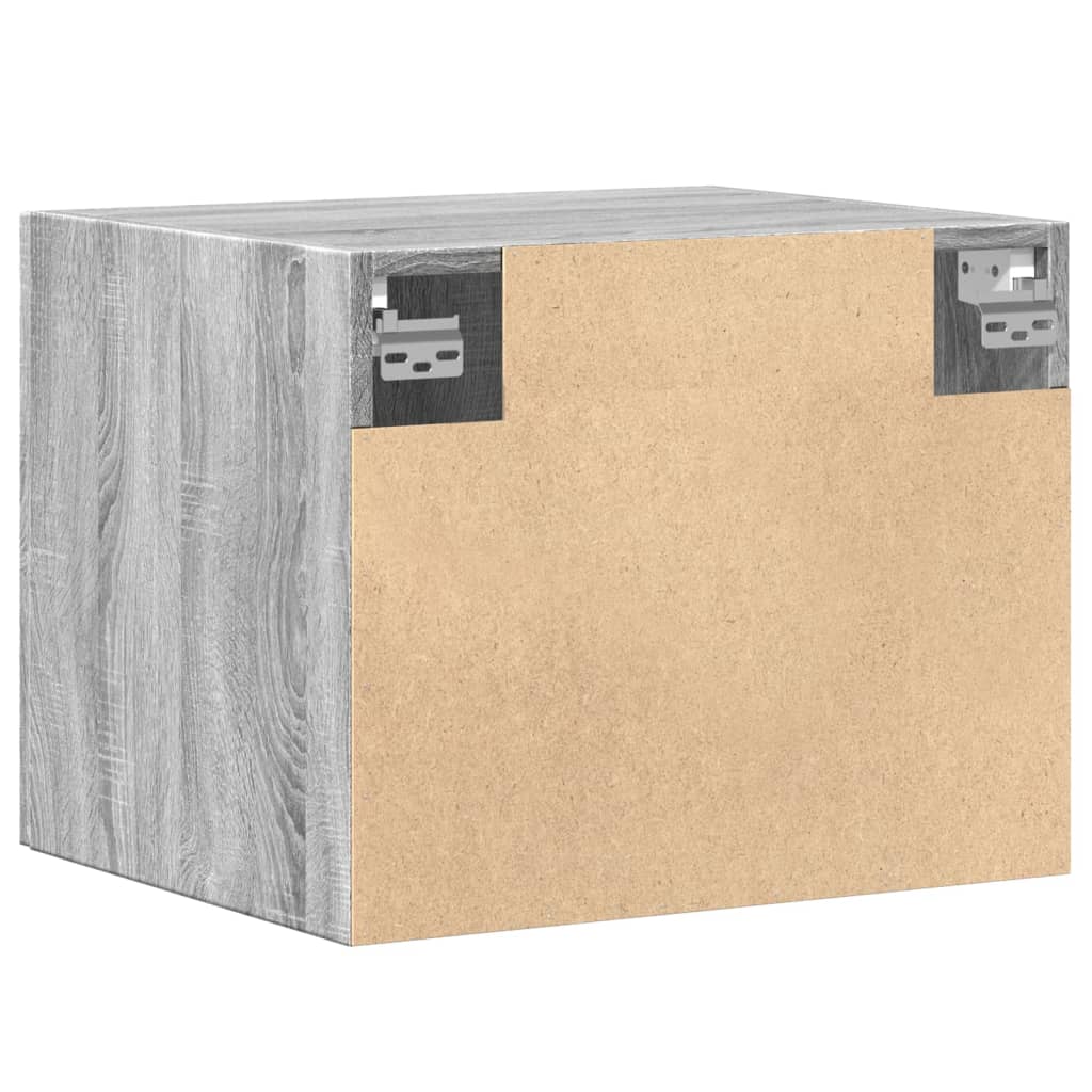 Ντουλάπι Τοίχου Γκρι Sonoma 50x42,5x40 εκ. Επεξεργασμένο Ξύλο
