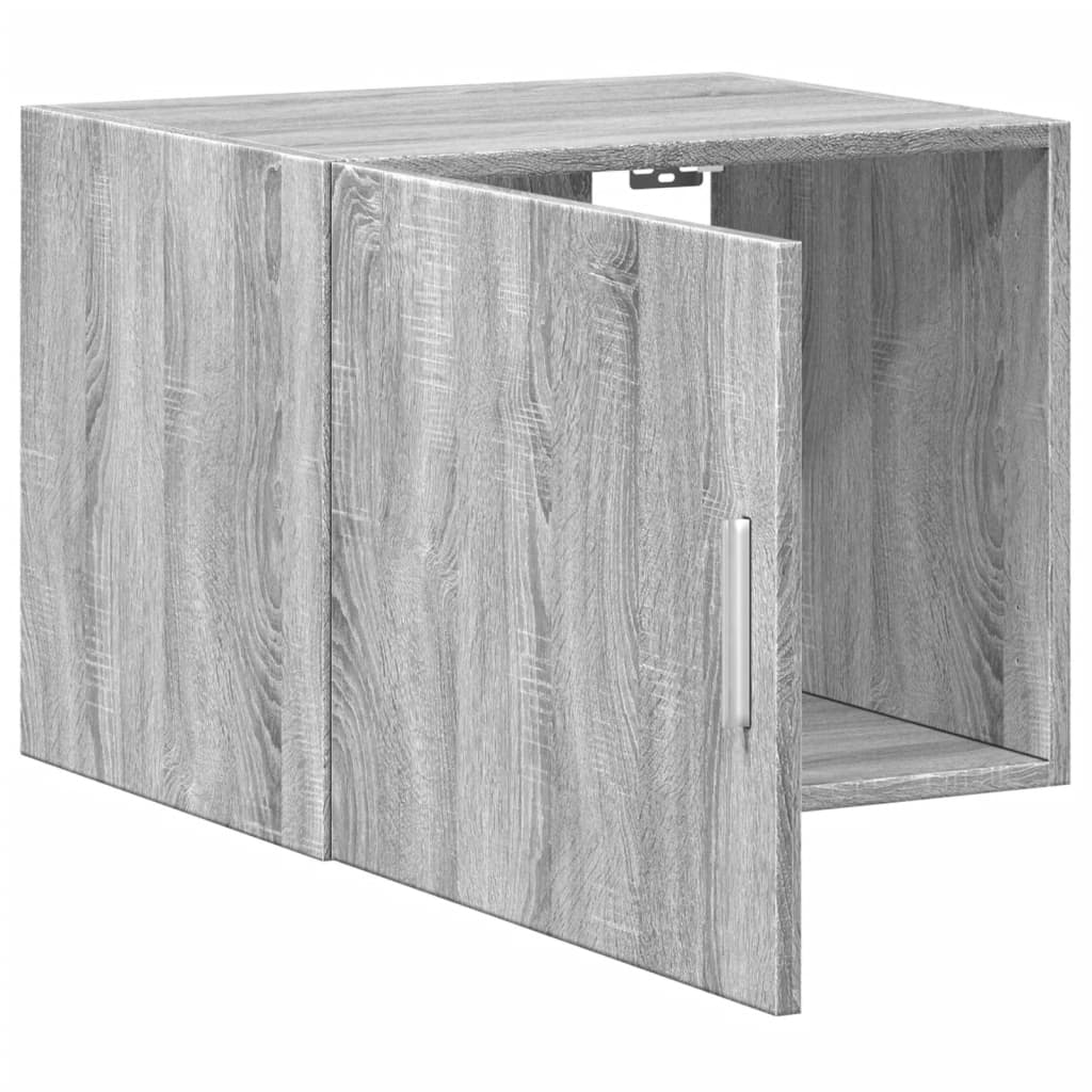Ντουλάπι Τοίχου Γκρι Sonoma 50x42,5x40 εκ. Επεξεργασμένο Ξύλο