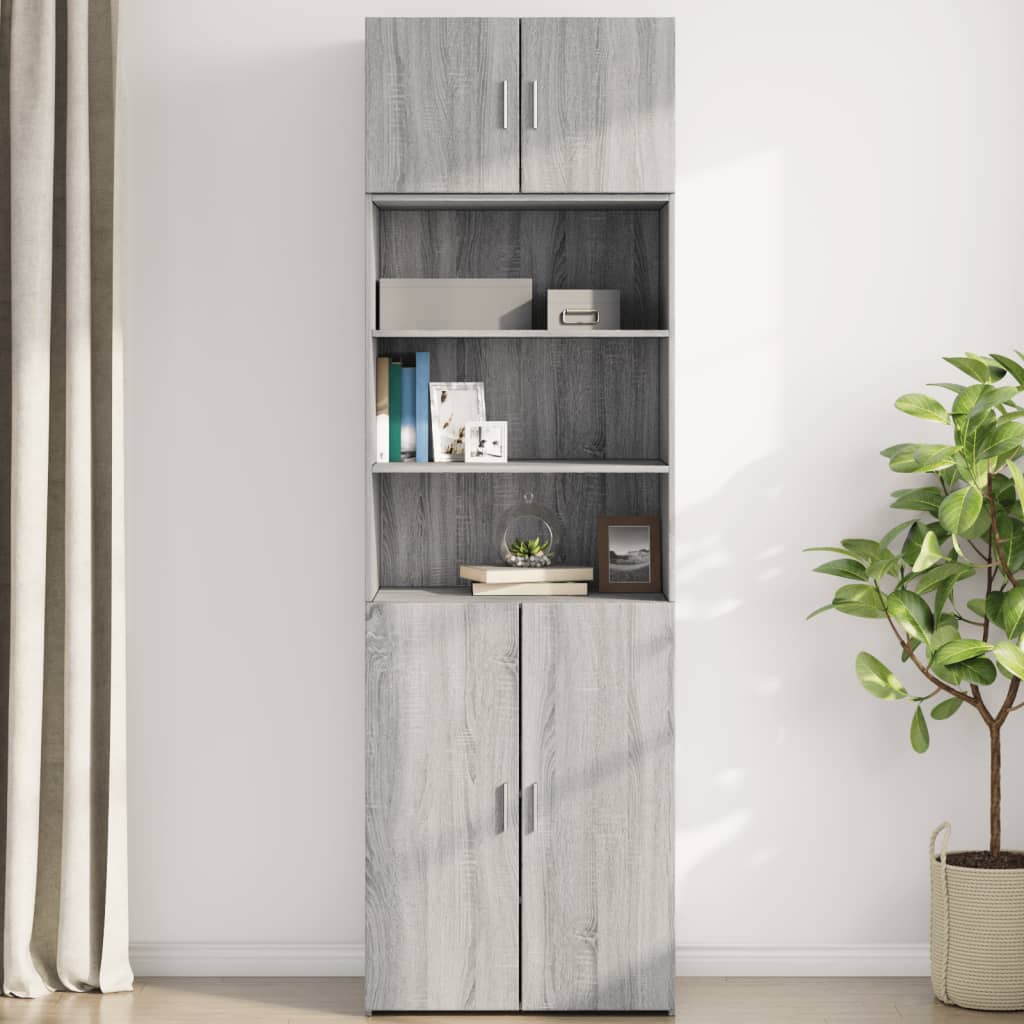 Ντουλάπι Τοίχου Γκρι Sonoma 70x42,5x40 εκ. Επεξεργασμένο Ξύλο - Pakobazaar