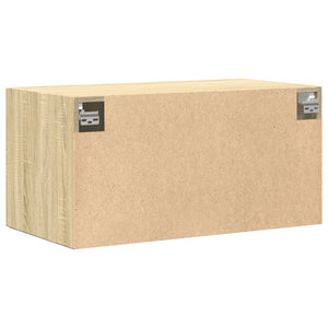 Ντουλάπι Τοίχου Sonoma Δρυς 80x42,5x40 εκ. Επεξεργασμένο Ξύλο - Pakobazaar