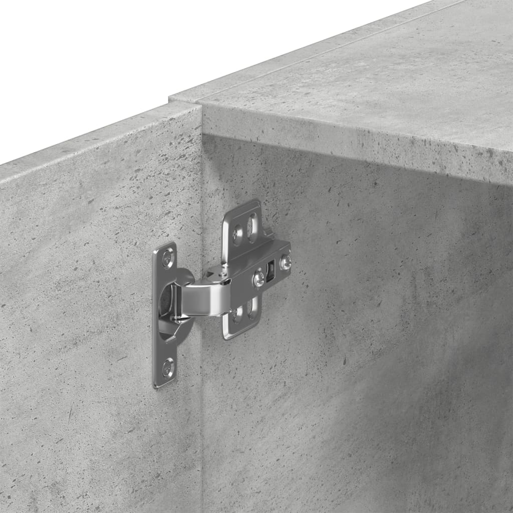 Ντουλάπι Τοίχου Γκρι Σκυρ. 80x42,5x40 εκ. Επεξεργασμένο Ξύλο - Pakobazaar