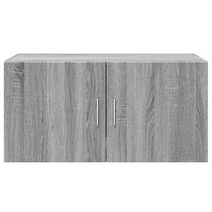 Ντουλάπι Τοίχου Γκρι Sonoma 80x42,5x40 εκ. Επεξεργασμένο Ξύλο