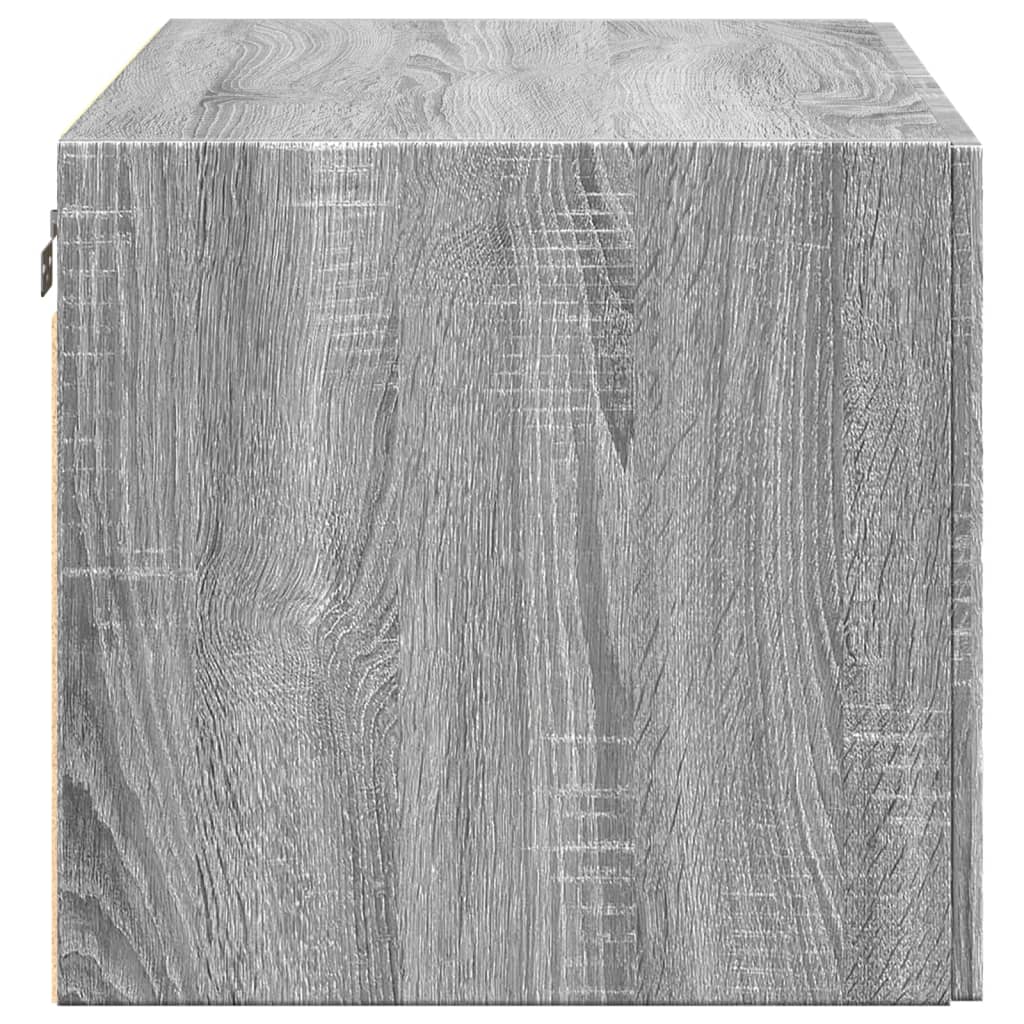Ντουλάπι Τοίχου Γκρι Sonoma 80x42,5x40 εκ. Επεξεργασμένο Ξύλο