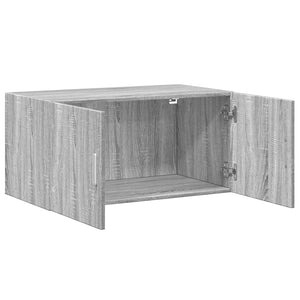 Ντουλάπι Τοίχου Γκρι Sonoma 80x42,5x40 εκ. Επεξεργασμένο Ξύλο
