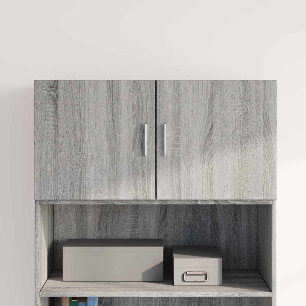 Ντουλάπι Τοίχου Γκρι Sonoma 80x42,5x40 εκ. Επεξεργασμένο Ξύλο