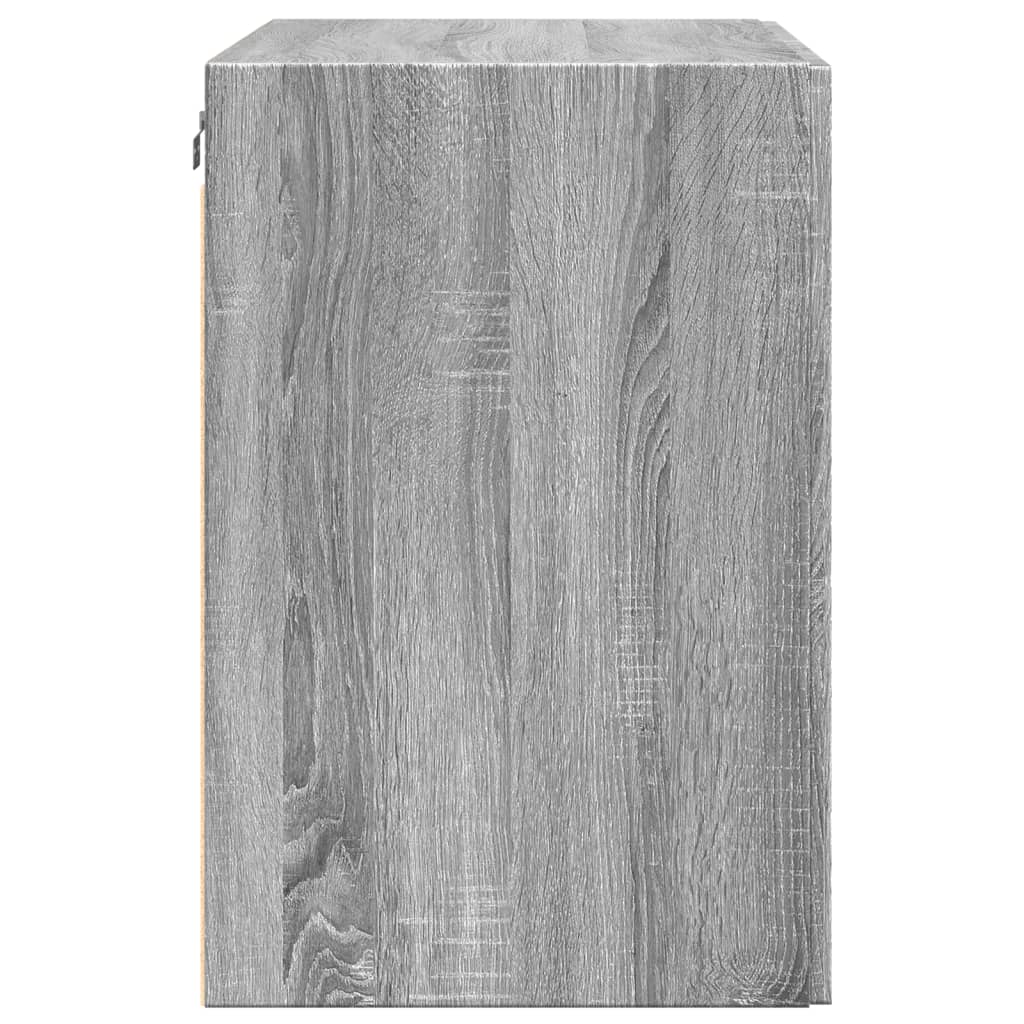 Ντουλάπι Τοίχου Γκρι Sonoma 80x42,5x64 εκ. Επεξεργασμένο Ξύλο - Pakobazaar