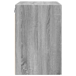 Ντουλάπι Τοίχου Γκρι Sonoma 80x42,5x64 εκ. Επεξεργασμένο Ξύλο - Pakobazaar