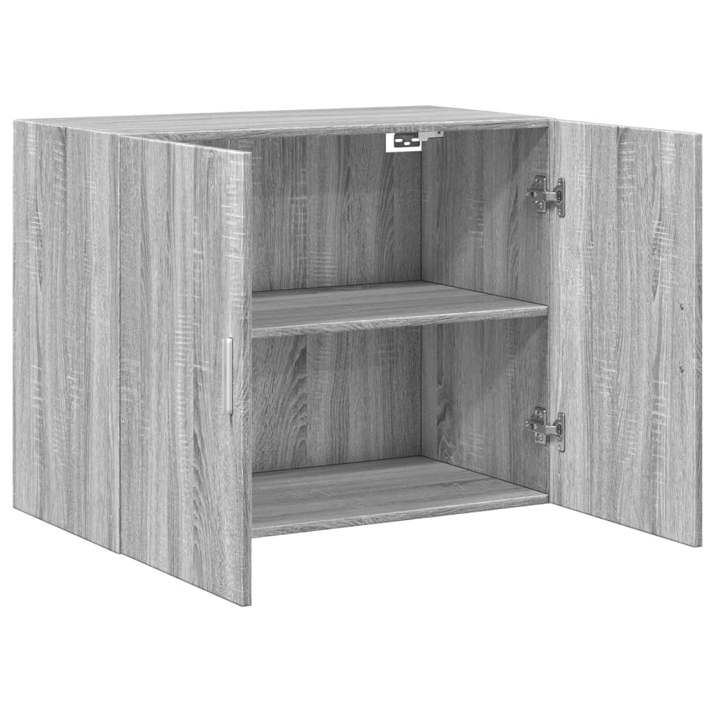 Ντουλάπι Τοίχου Γκρι Sonoma 80x42,5x64 εκ. Επεξεργασμένο Ξύλο - Pakobazaar