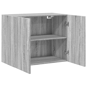Ντουλάπι Τοίχου Γκρι Sonoma 80x42,5x64 εκ. Επεξεργασμένο Ξύλο - Pakobazaar