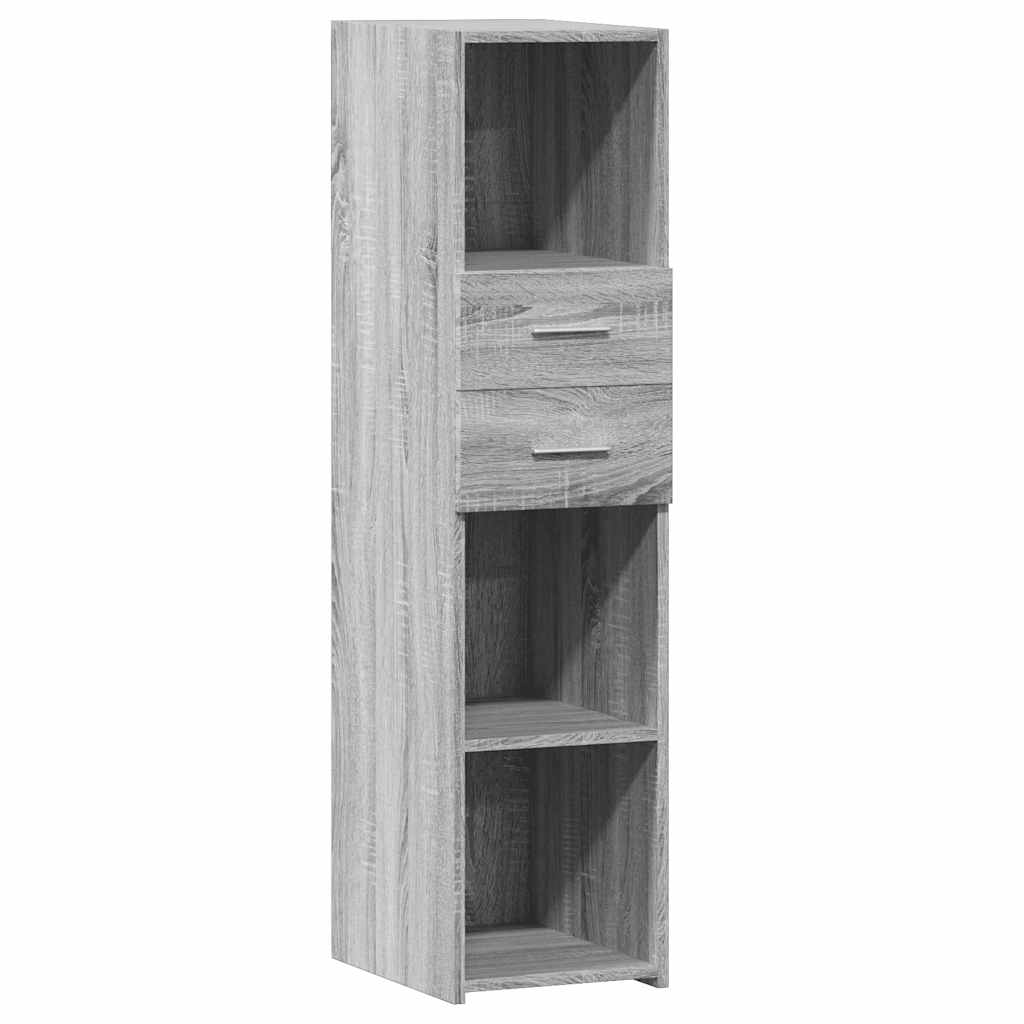 Ντουλάπι Γκρι Sonoma 30x42,5x124 εκ. από Επεξεργασμένο Ξύλο