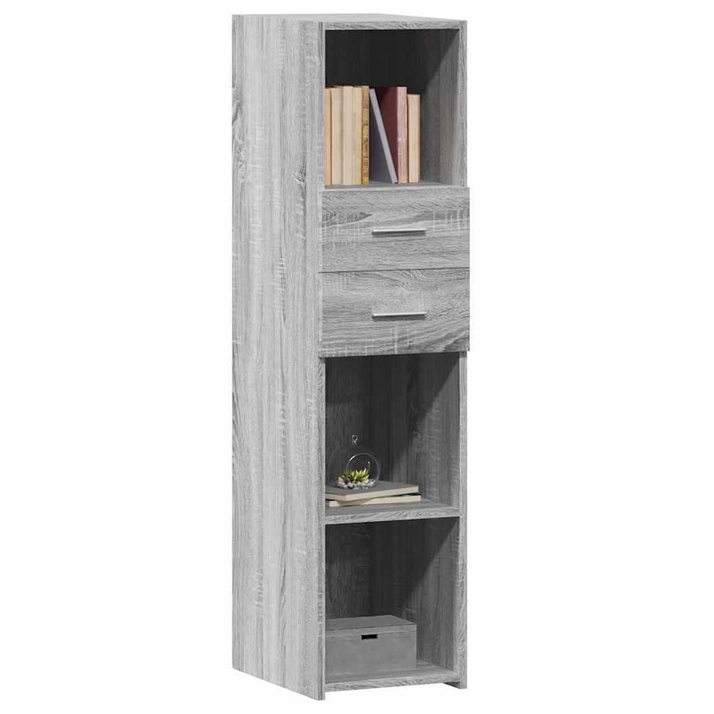 Ντουλάπι Γκρι Sonoma 30x42,5x124 εκ. από Επεξεργασμένο Ξύλο
