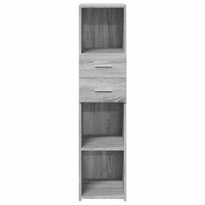 Ντουλάπι Γκρι Sonoma 30x42,5x124 εκ. από Επεξεργασμένο Ξύλο