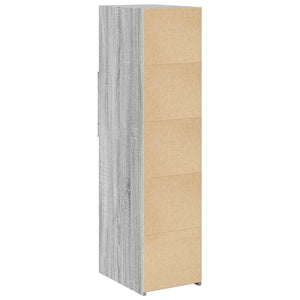 Ντουλάπι Γκρι Sonoma 30x42,5x124 εκ. από Επεξεργασμένο Ξύλο