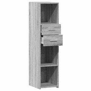 Ντουλάπι Γκρι Sonoma 30x42,5x124 εκ. από Επεξεργασμένο Ξύλο