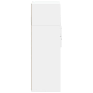 Ντουλάπι Λευκό 40x42,5x124 εκ. από Επεξεργασμένο Ξύλο