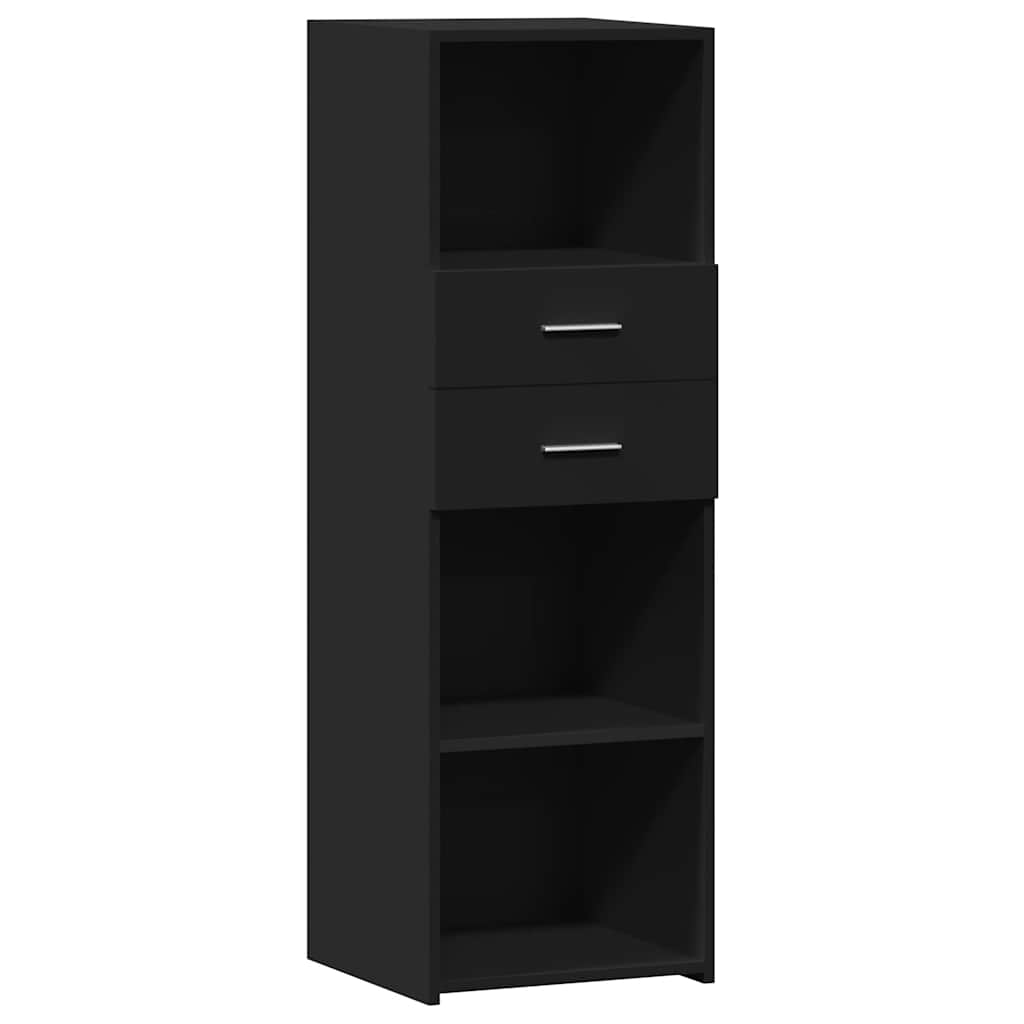 Ντουλάπι Μαύρο 40x42,5x124 εκ. από Επεξεργασμένο Ξύλο