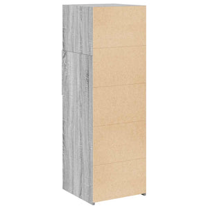 Ντουλάπι Γκρι Sonoma 40x42,5x124 εκ. από Επεξεργασμένο Ξύλο