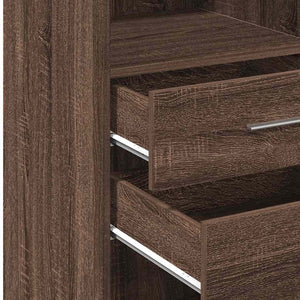 Ντουλάπι Καφέ Δρυς 40x42,5x124 εκ. από Επεξεργασμένο Ξύλο