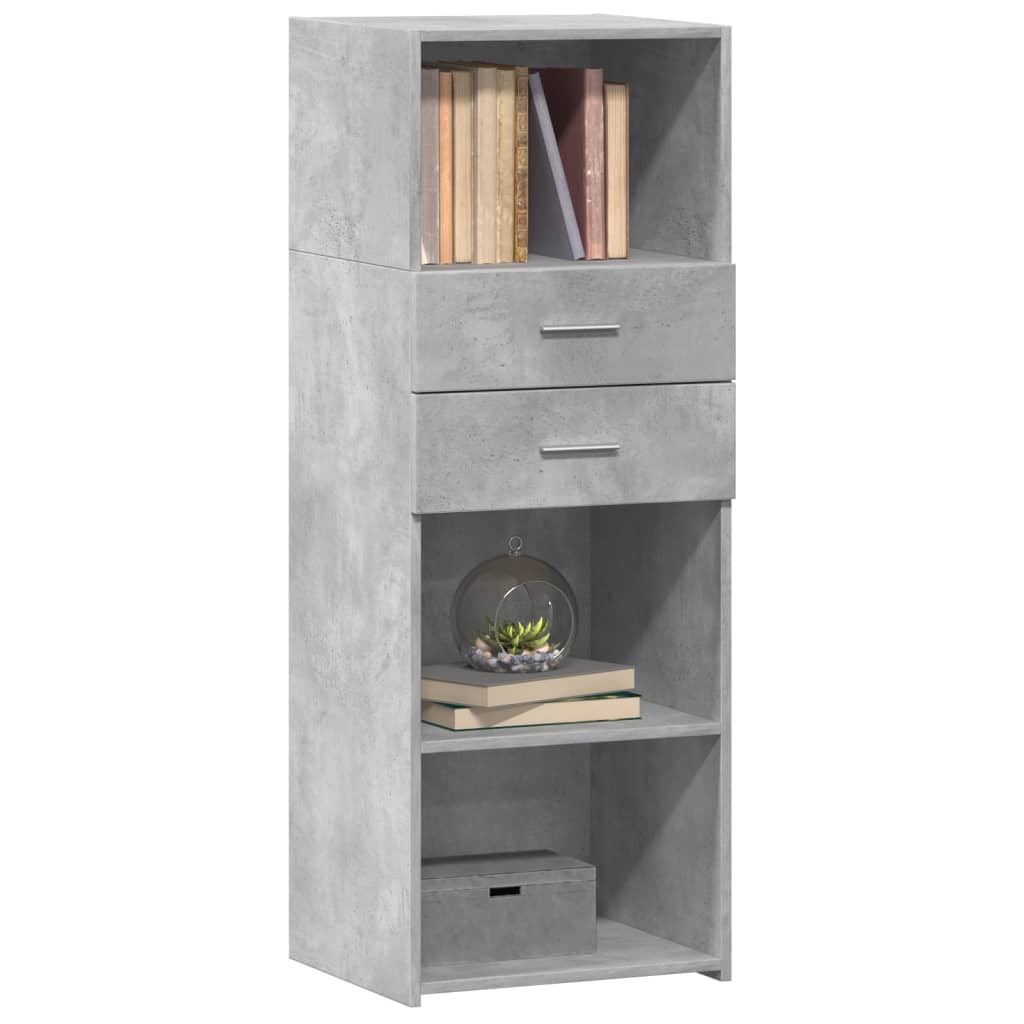 Ντουλάπι Γκρι Σκυρ. 45x42,5x124 εκ. από Επεξεργασμένο Ξύλο