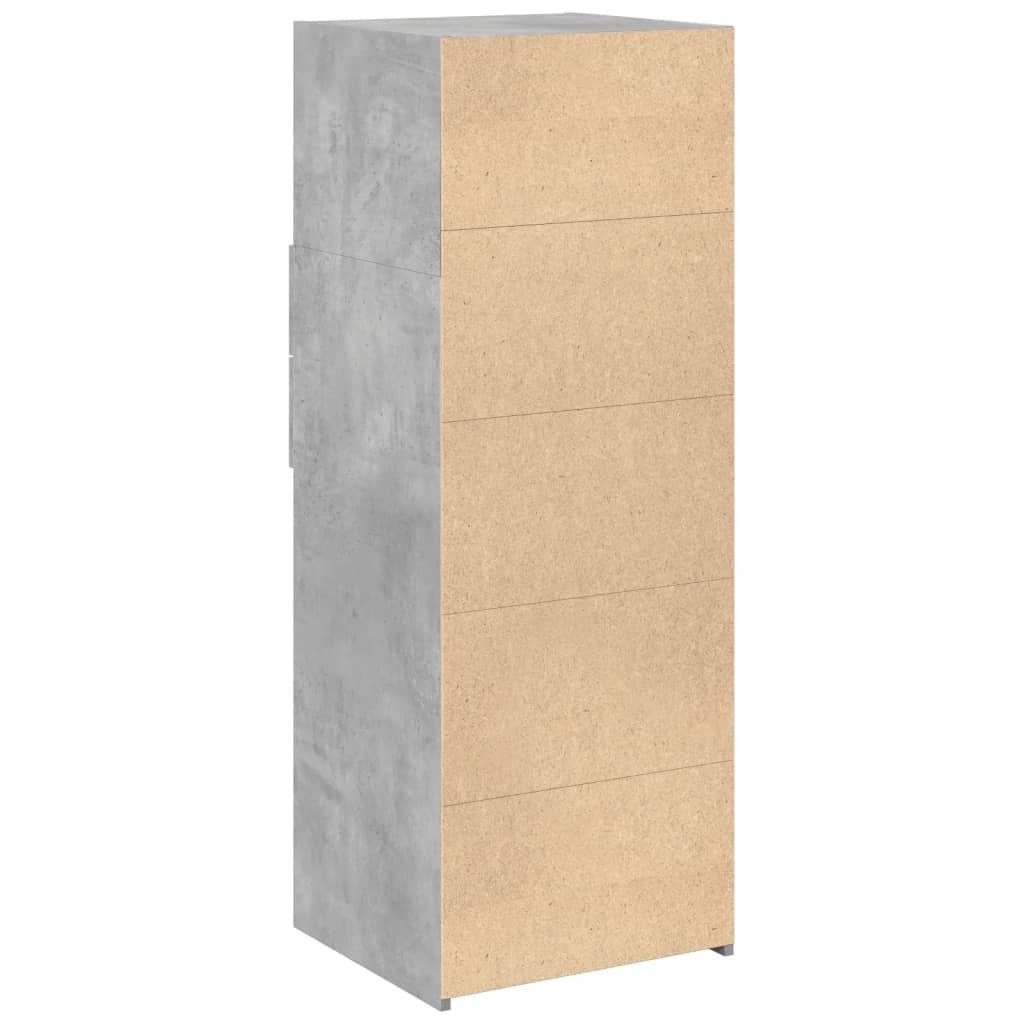 Ντουλάπι Γκρι Σκυρ. 45x42,5x124 εκ. από Επεξεργασμένο Ξύλο