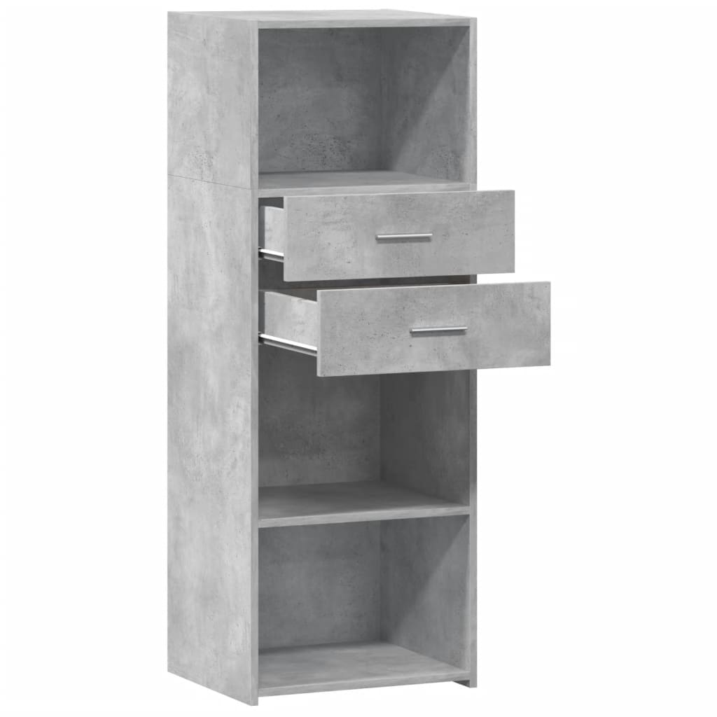 Ντουλάπι Γκρι Σκυρ. 45x42,5x124 εκ. από Επεξεργασμένο Ξύλο