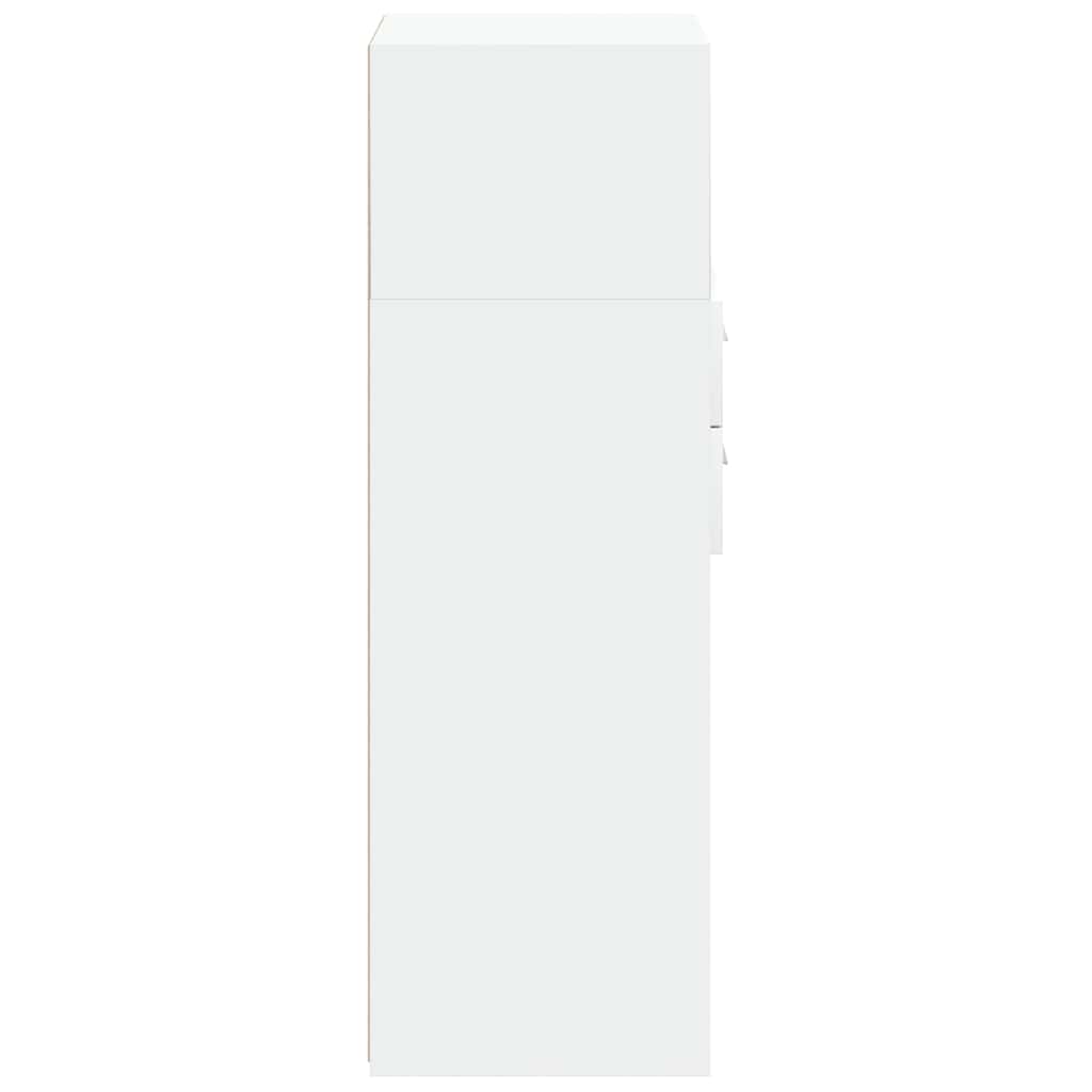 Ντουλάπι Μαύρο 50x42,5x124 εκ. από Επεξεργασμένο Ξύλο - Pakobazaar