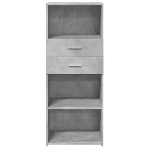 Ντουλάπι Γκρι Σκυρ. 50x42,5x124 εκ. από Επεξεργασμένο Ξύλο